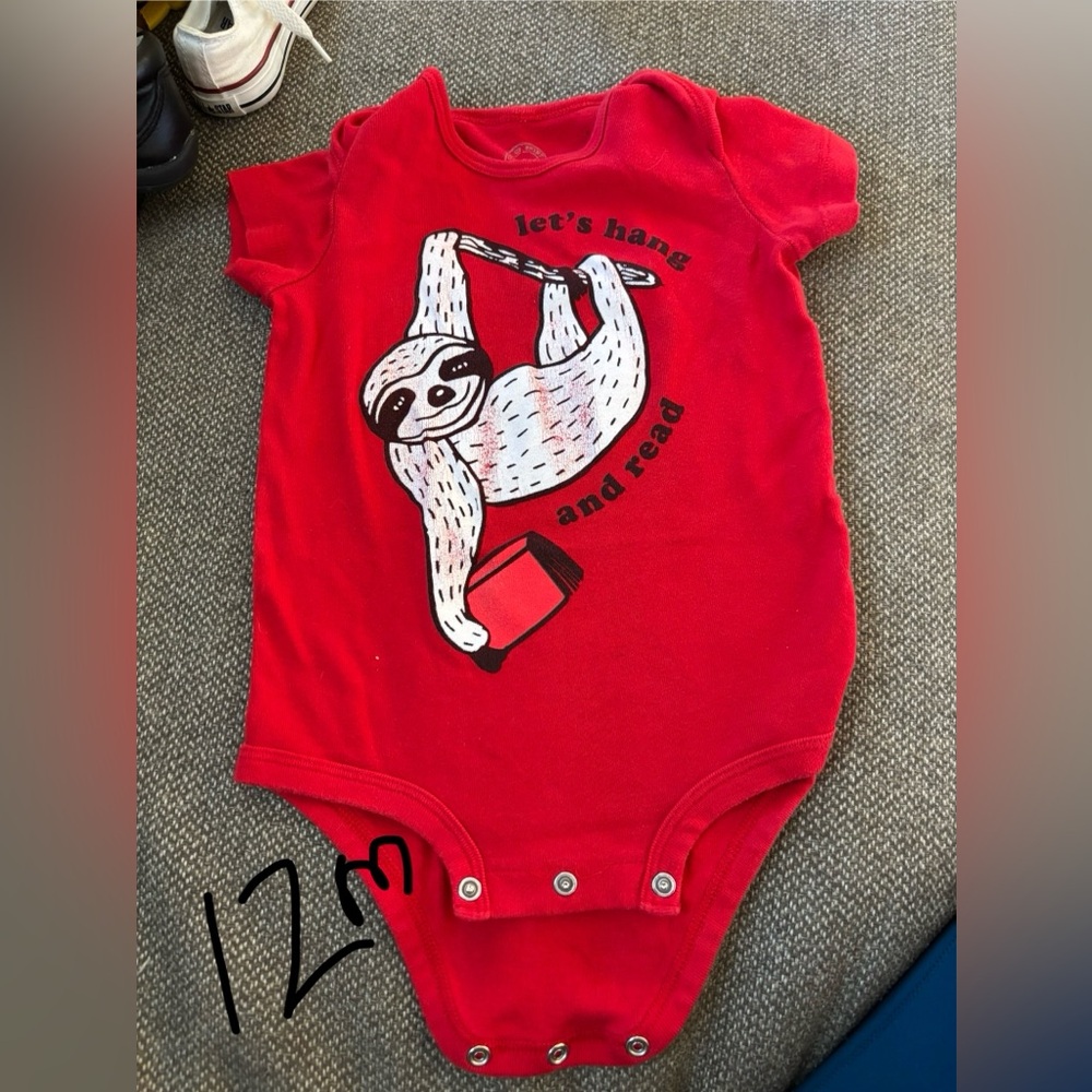 Red Sloth Graphic Kids One Piece